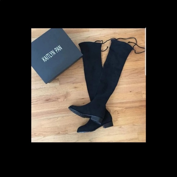 New In Box! OTK thigh High Suede Boots - Picture 2 of 4